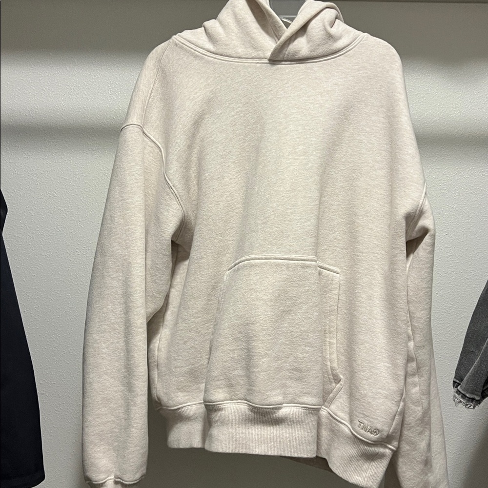 Aritzia TNA Sweatfleece Hoodie Oatmeal Size M 
Great Condition